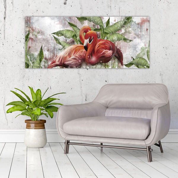 Tablou - Flamingo (120x50 cm)