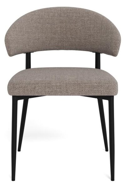 Scaun dining Edina, Gri, 77x56x55 cm