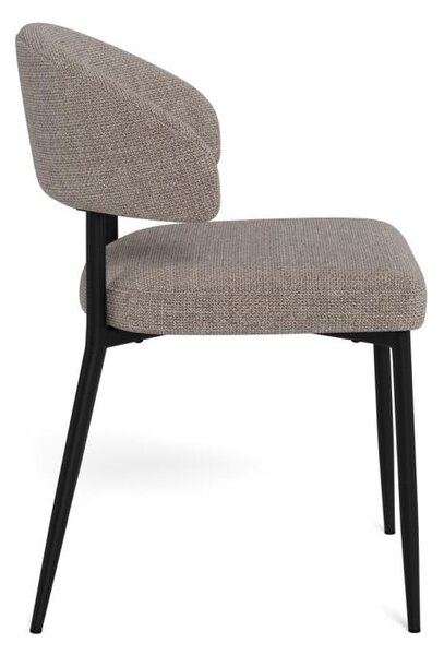 Scaun dining Edina, Gri, 77x56x55 cm