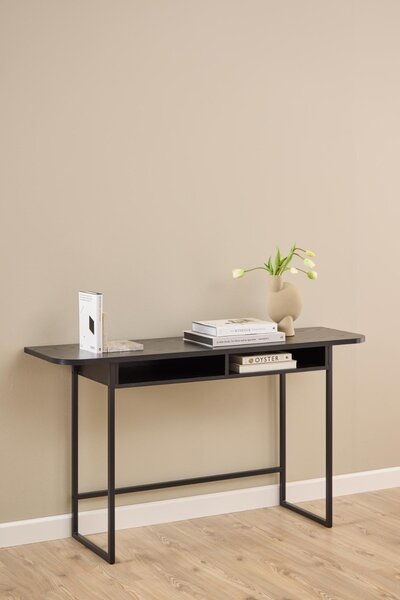 Consola Darlington, Negru, 77x140x40 cm