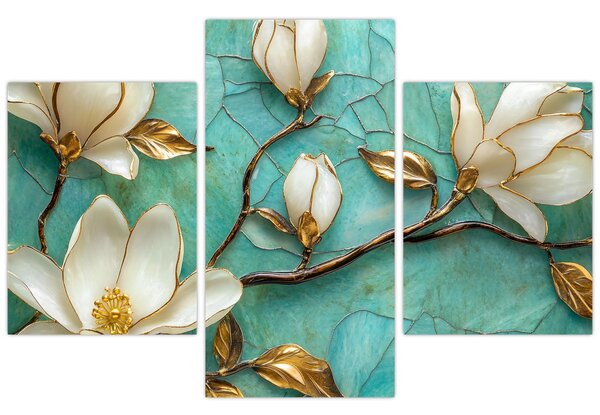 Tablou - Magnolii 3D (90x60 cm)