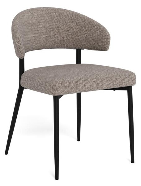 Scaun dining Edina, Gri, 77x56x55 cm