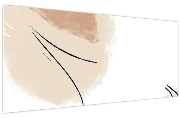 Tablou - Abstracție albă (120x50 cm)