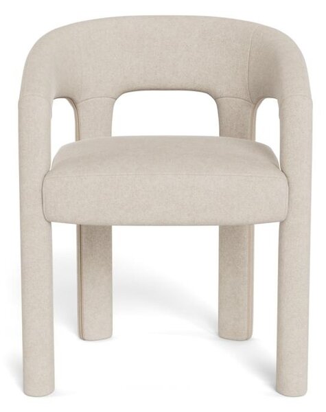 Scaun dining Cole, Bej, 76x58x55 cm
