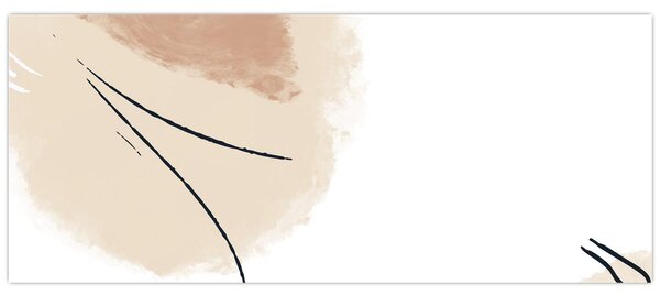 Tablou - Abstracție albă (120x50 cm)