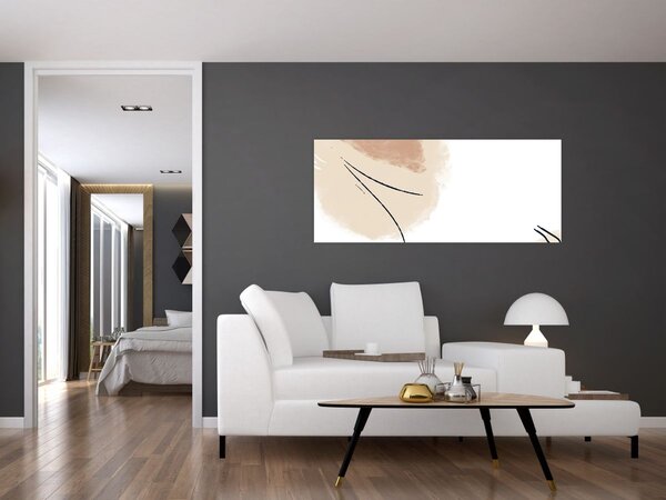Tablou - Abstracție albă (120x50 cm)