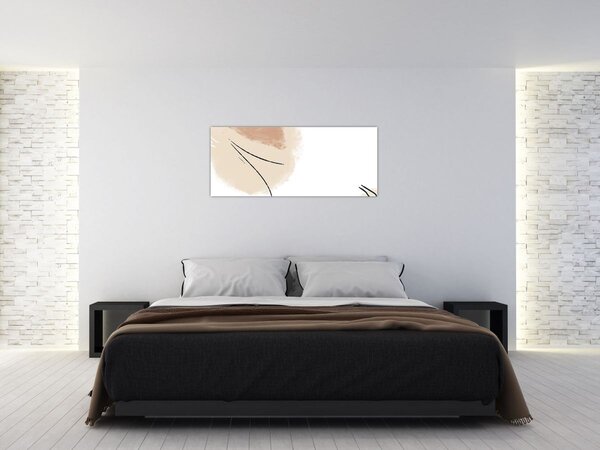 Tablou - Abstracție albă (120x50 cm)