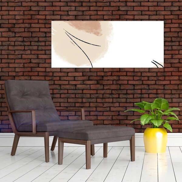 Tablou - Abstracție albă (120x50 cm)