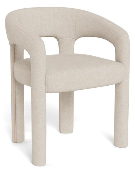 Scaun dining Cole, Bej, 76x58x55 cm