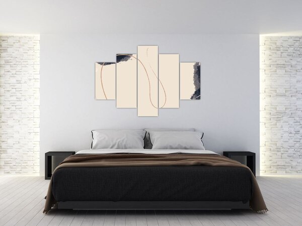 Tablou - Abstractizare bej (150x105 cm)