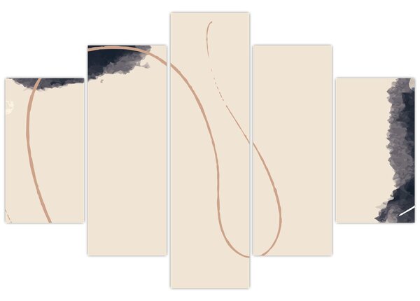 Tablou - Abstractizare bej (150x105 cm)