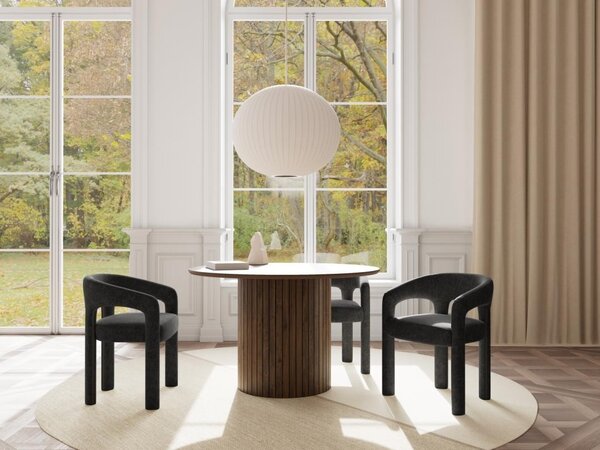 Scaun dining Cole, Gri, 76x58x55 cm