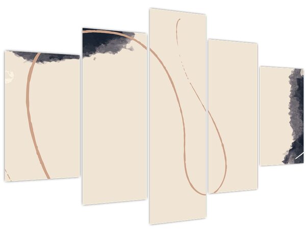 Tablou - Abstractizare bej (150x105 cm)