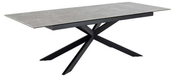 Masa dining Irwine, Gri, 76x240x100 cm