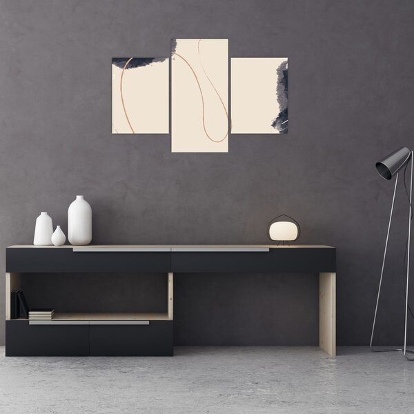 Tablou - Abstractizare bej (90x60 cm)