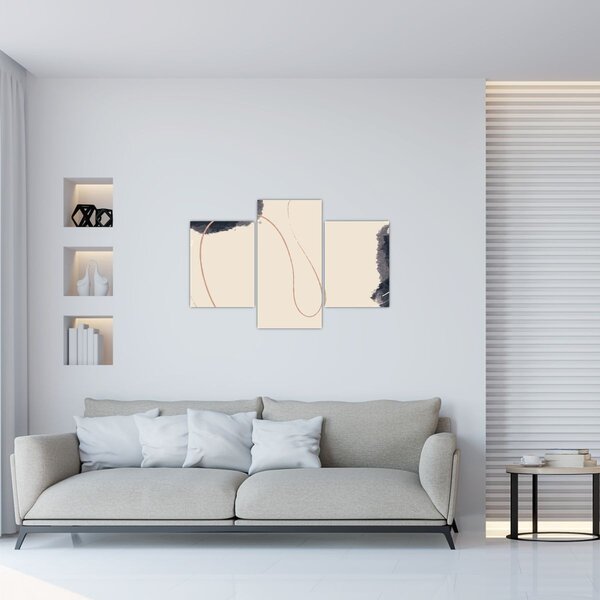 Tablou - Abstractizare bej (90x60 cm)