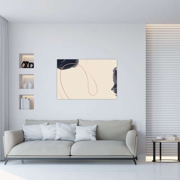 Tablou - Abstractizare bej (90x60 cm)