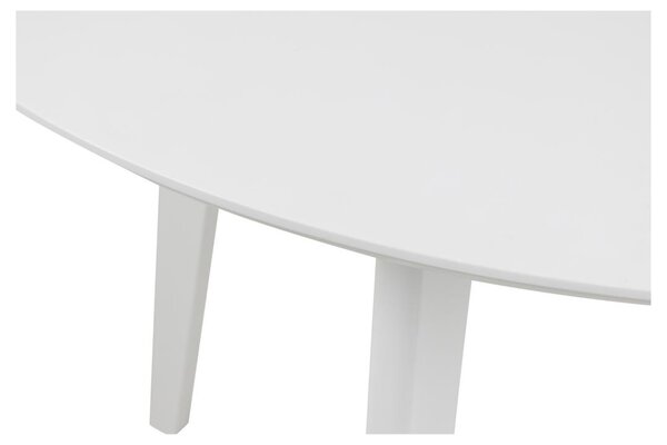 Masa dining Roxby, Alb, 76x105x105 cm