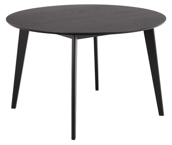 Masa dining Roxby, Negru, 76x120x120 cm
