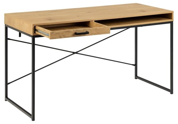 Birou Seaford, Natural, 76x140x58 cm