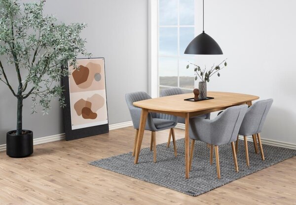 Masa dining Marte, Natural, 76x180x102 cm