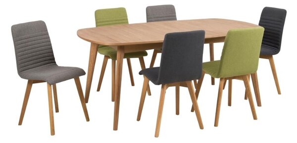 Masa dining Marte, Natural, 76x180x102 cm