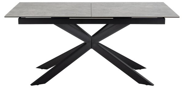 Masa dining Irwine, Gri, 76x210x90 cm
