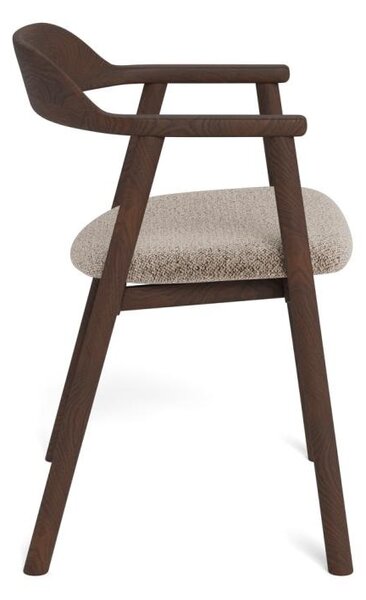 Scaun dining Nixon, Fumuriu mat, 76.5x54x50.9 cm