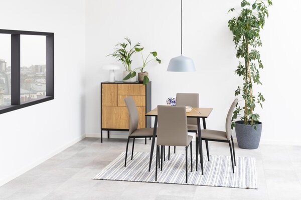 Masa dining Wilma, Natural, 75x80x80 cm