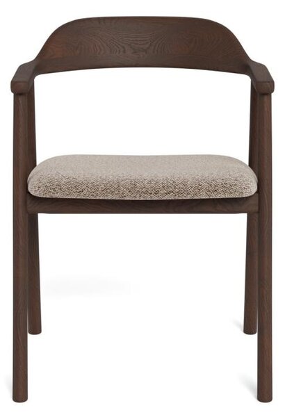 Scaun dining Nixon, Fumuriu mat, 76.5x54x50.9 cm