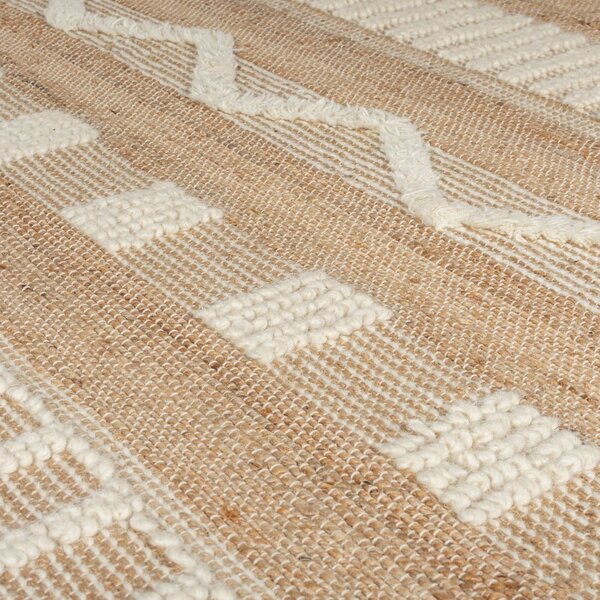 Covor din iută Flair Rugs Medina, 60 x 230 cm, bej