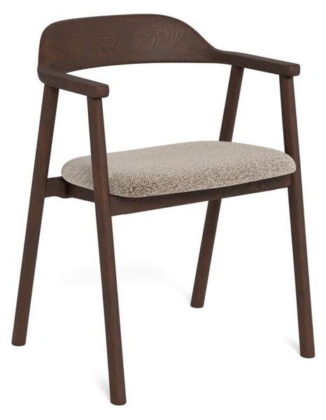 Scaun dining Nixon, Fumuriu mat, 76.5x54x50.9 cm