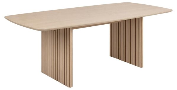 Masa dining Christo, Alb, 75x220x105 cm