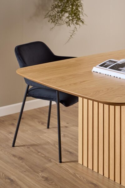 Masa dining Christo, Natural, 75x220x105 cm