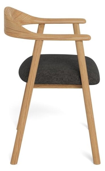 Scaun dining Addi, Gri, 75x56.8x52.5 cm