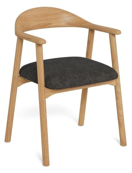 Scaun dining Addi, Gri, 75x56.8x52.5 cm