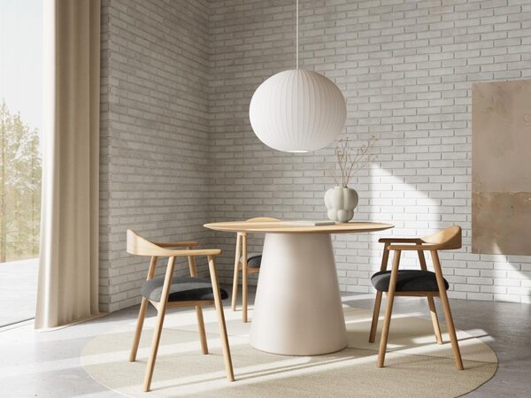 Scaun dining Addi, Gri, 75x56.8x52.5 cm