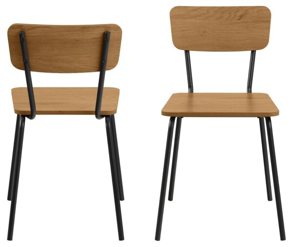 Scaun dining Peru, Natural, 75x45.6x52.5 cm