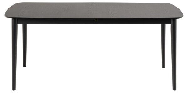 Masa dining Montreux, Negru, 75x219x90 cm