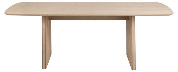 Masa dining Christo, Alb, 75x220x105 cm
