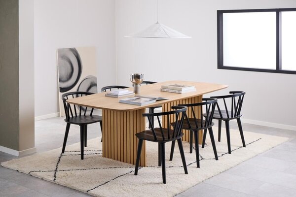 Masa dining Christo, Natural, 75x220x105 cm