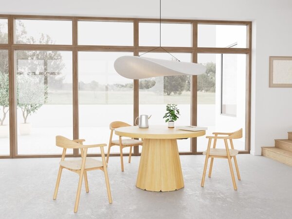 Masa dining Atmore, Natural, 75x180x120 cm