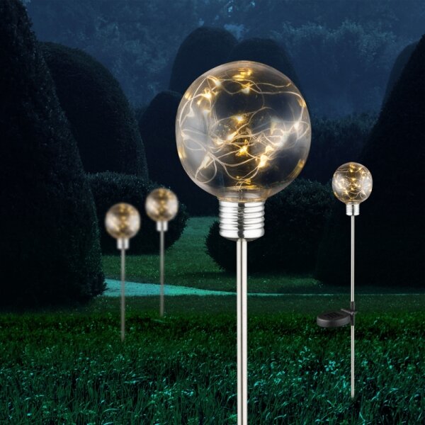 Globo 33802-12 - Lampă solară cu LED, 0,06 W / 3,2 V, IP44