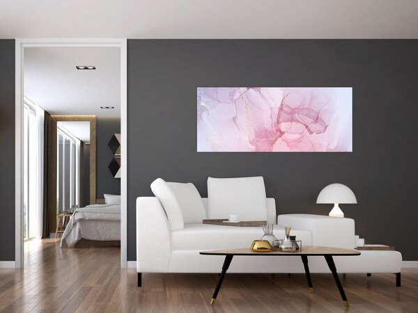 Tablou - Pete roz (120x50 cm)
