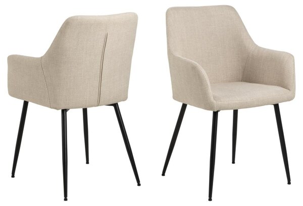 Set 5 piese Masa dining si Scaune Cadiz V3, Natural, 75x160x90 cm