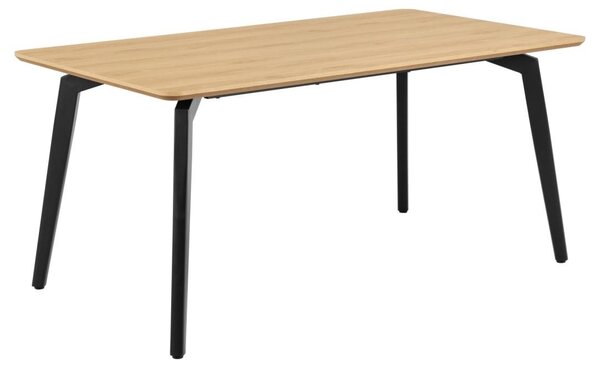 Set 5 piese Masa dining si Scaune Cadiz V3, Natural, 75x160x90 cm