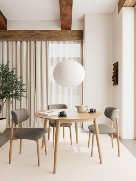 Masa dining Montreux, Natural, 75x154x115 cm