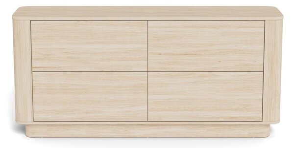 Comoda Atmore, Alb, 75x160x40 cm