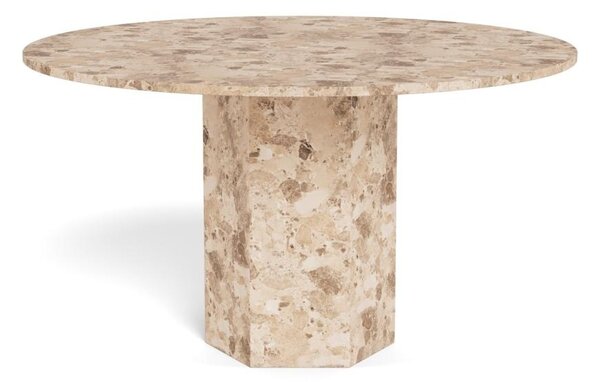 Masa dining Naxos, Maro mat, 75x130x130 cm