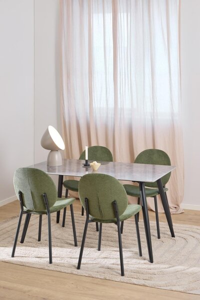 Scaun dining Cliff, Verde, 87x50x57.5 cm